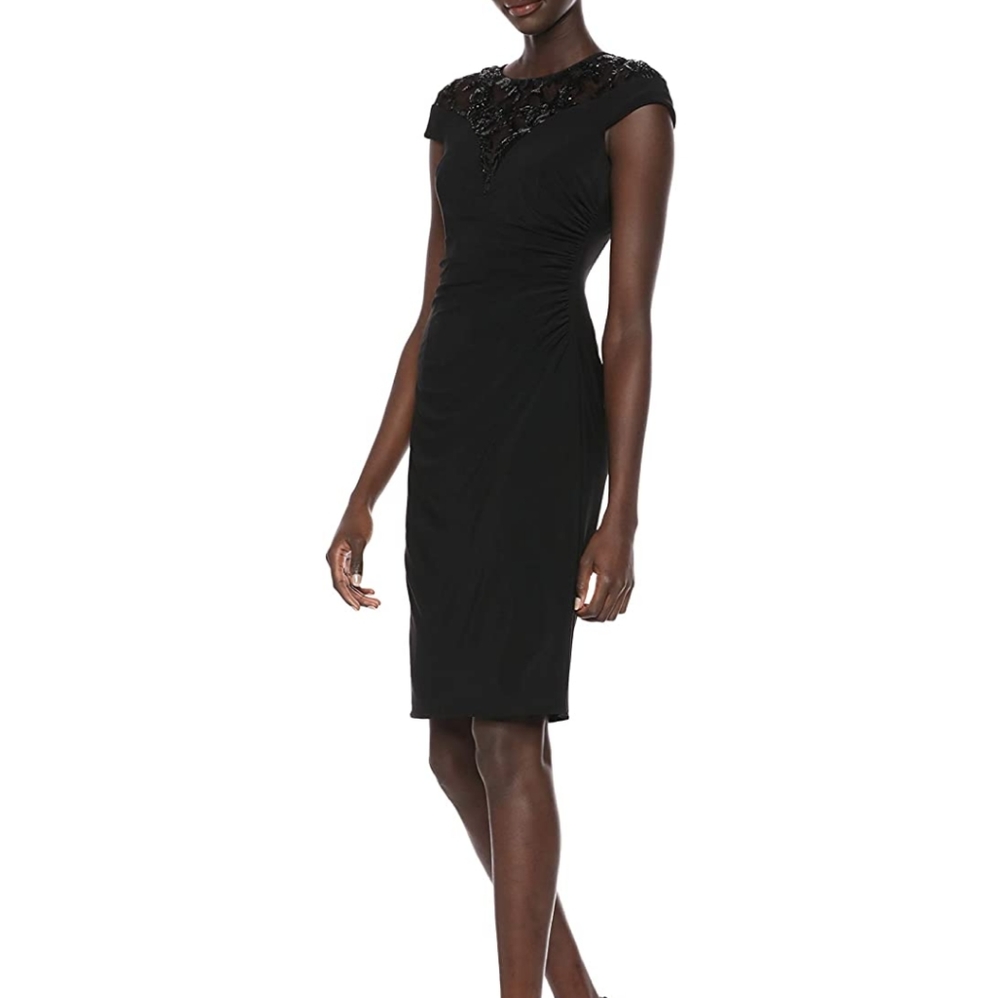 Adrianna Papell Sequin Jersey Dress